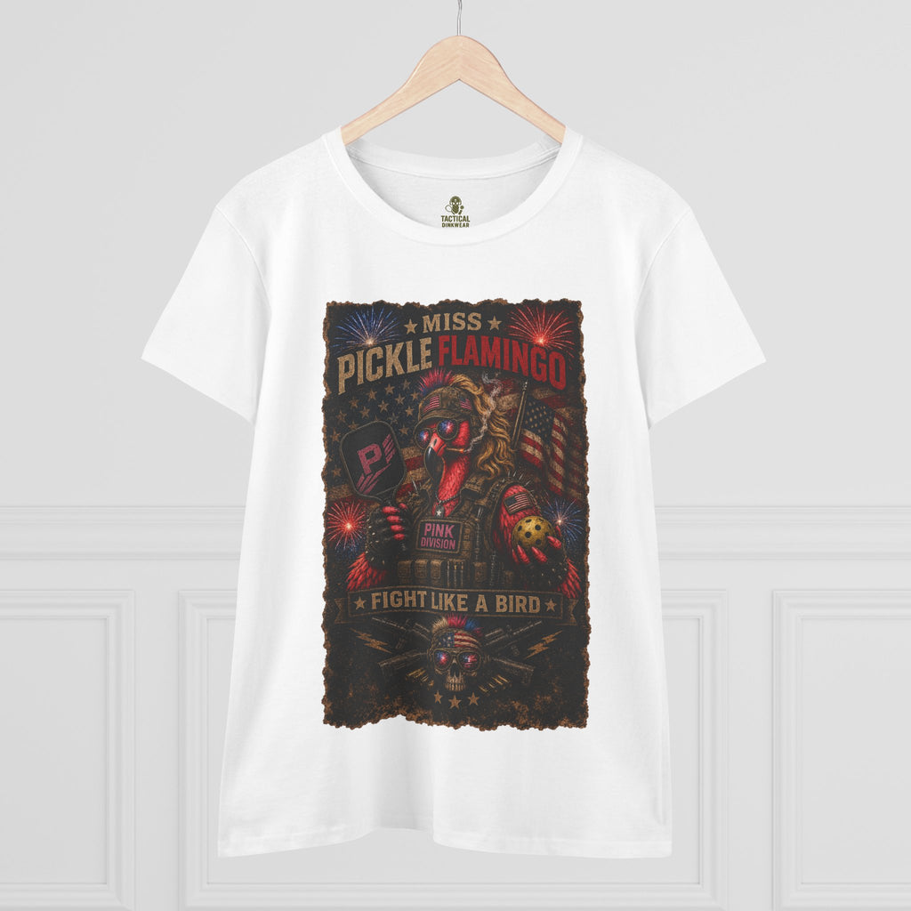Miss Pickle Flamingo The Patriot Core Women’s Tee