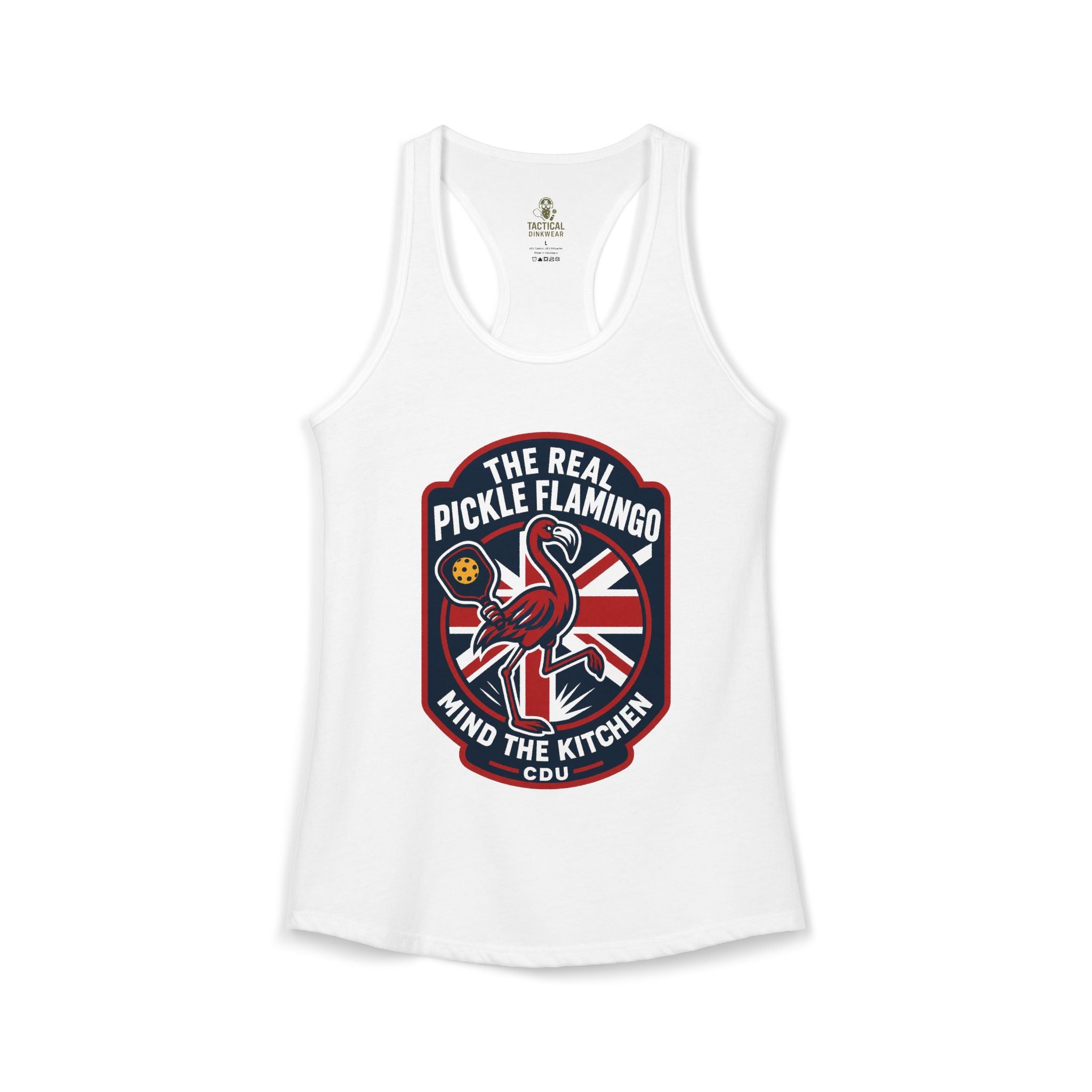 The Real Pickle Flamingo Racerback Tank