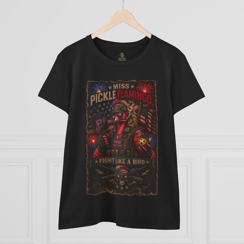Miss Pickle Flamingo The Patriot Core Women’s Tee