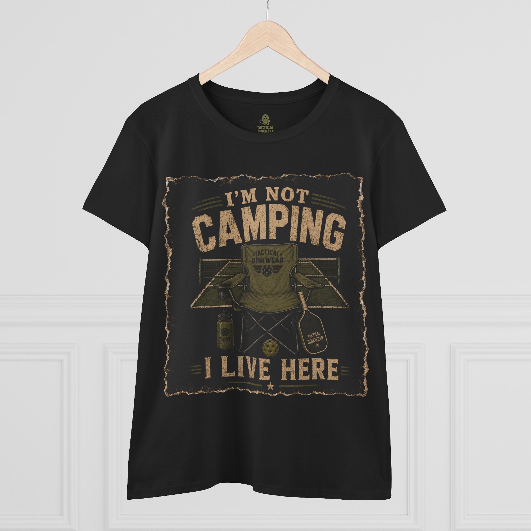 Kitchen Camper – I’m Not Camping, I Live Here Core Women’s Tee