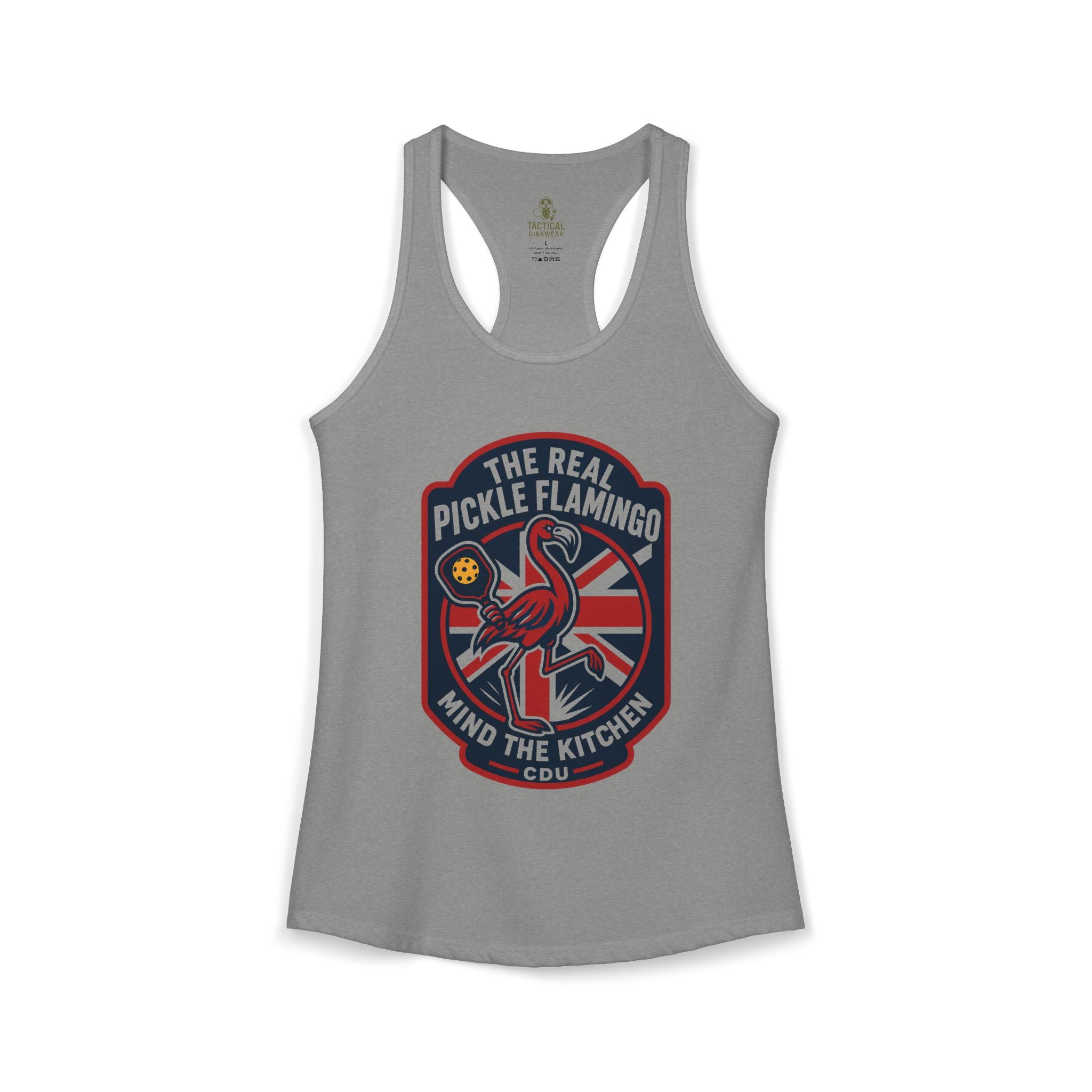 The Real Pickle Flamingo Racerback Tank