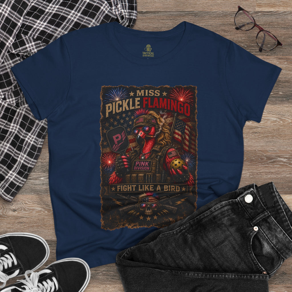 Miss Pickle Flamingo The Patriot Core Women’s Tee