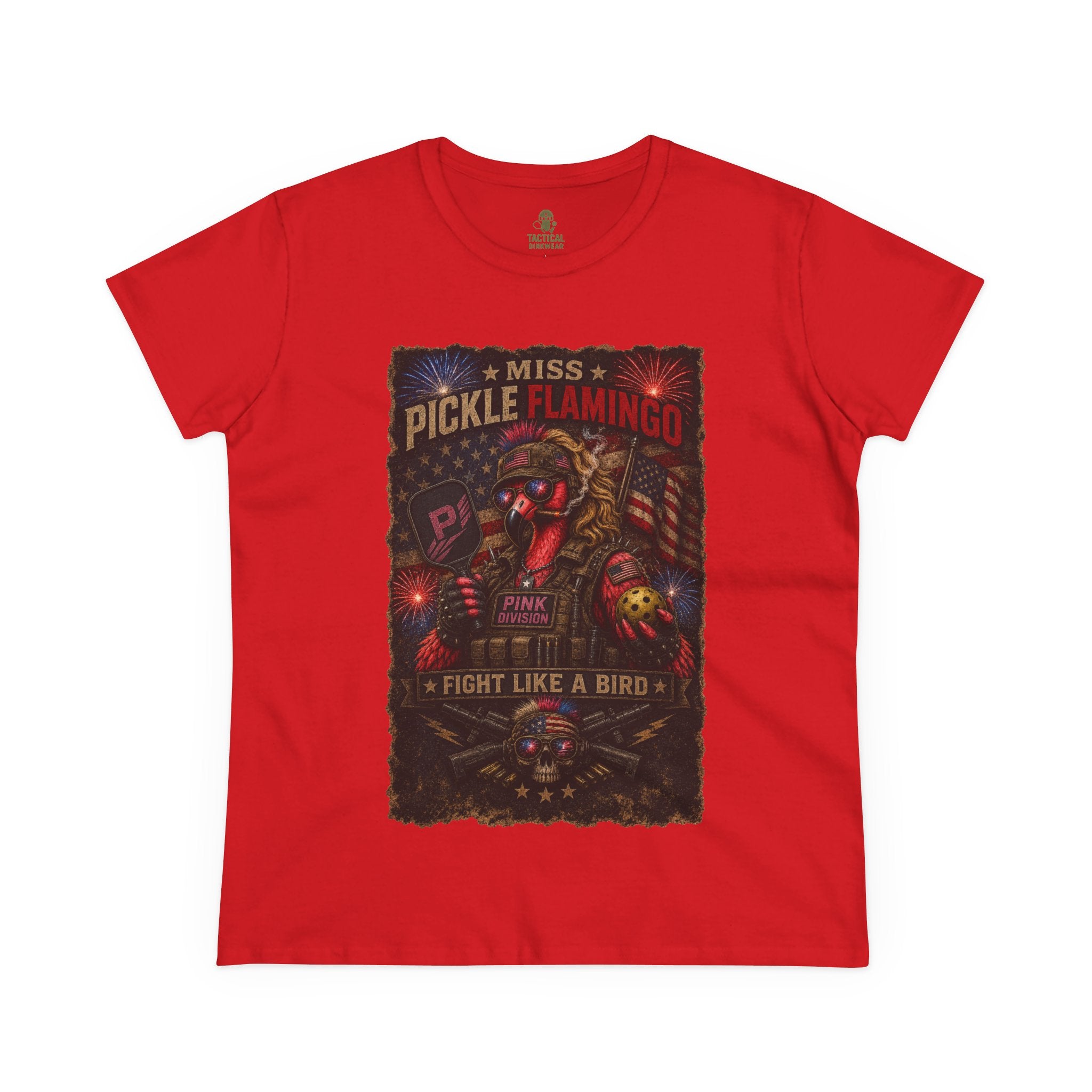 Miss Pickle Flamingo The Patriot Core Women’s Tee