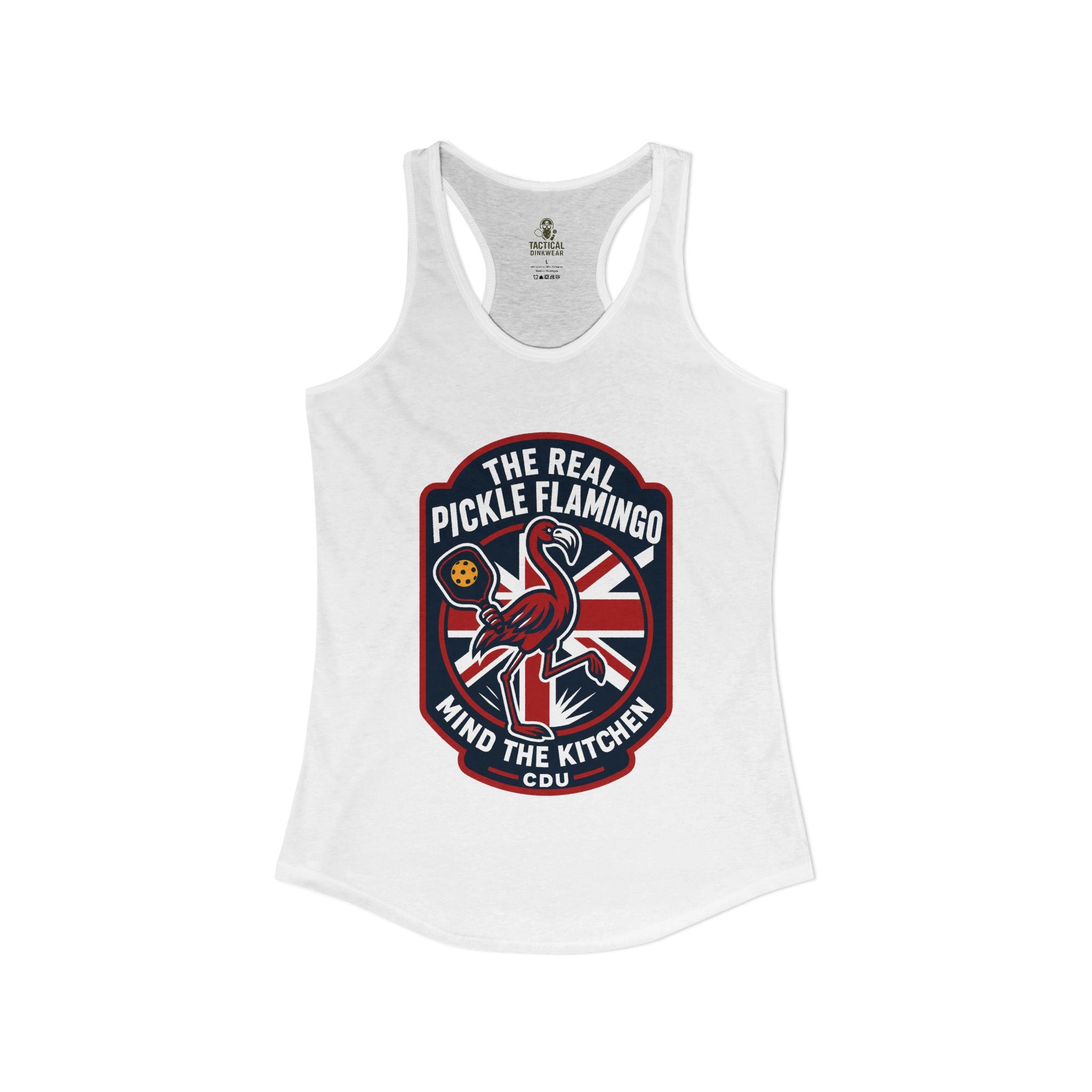 The Real Pickle Flamingo Racerback Tank