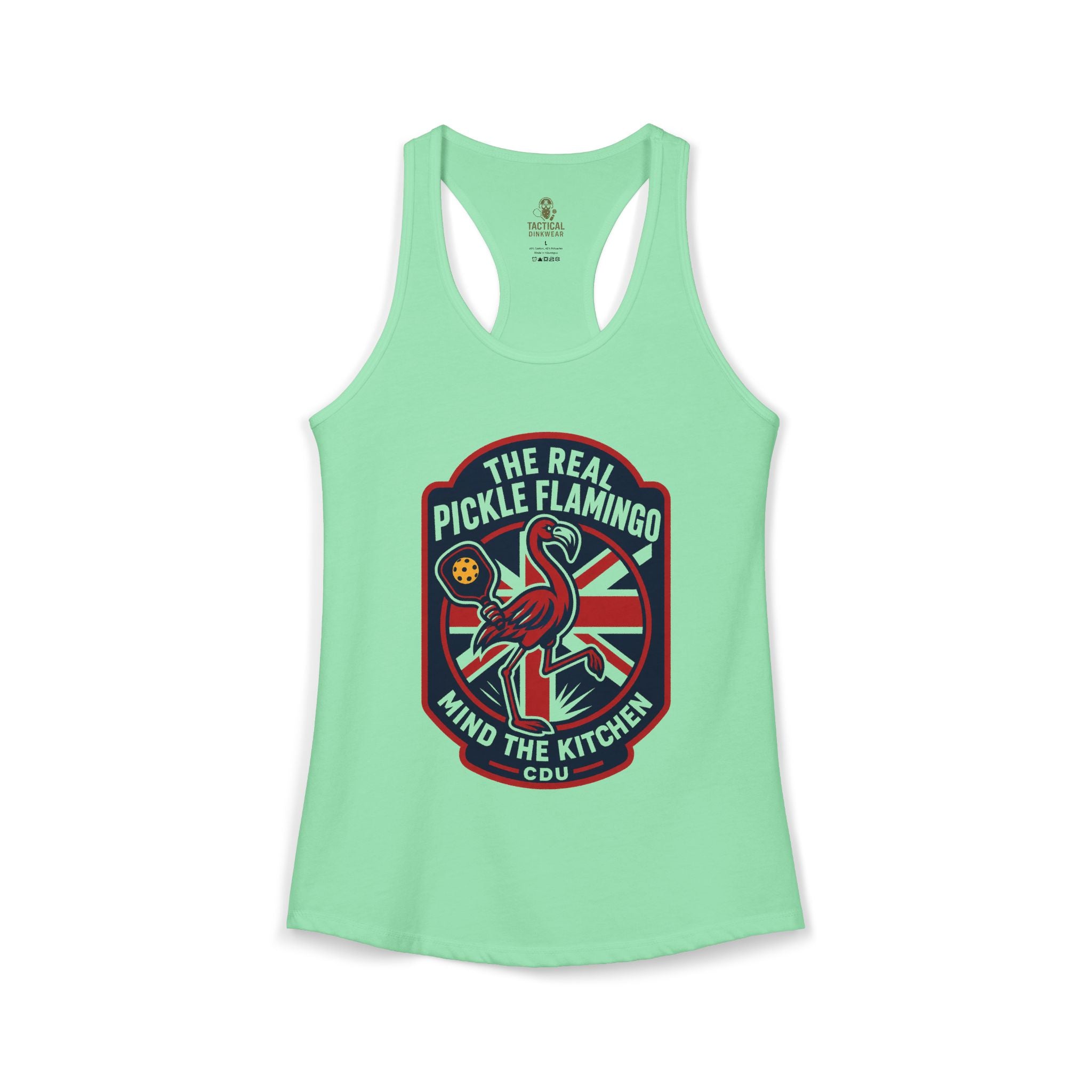 The Real Pickle Flamingo Racerback Tank