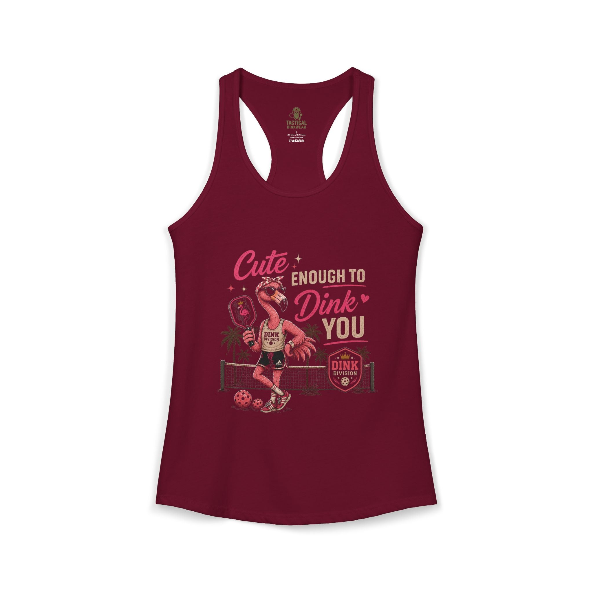 Cute Enough to Dink You Racerback Tank