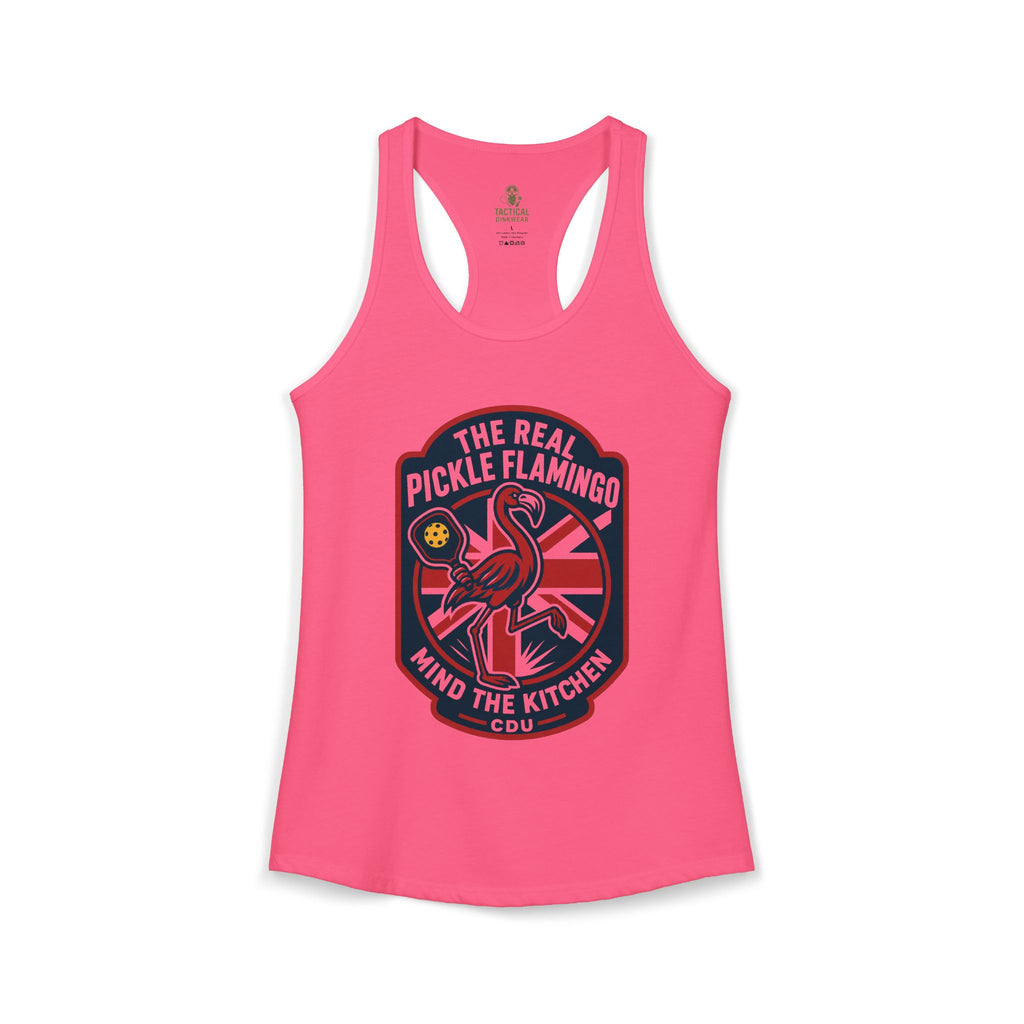 The Real Pickle Flamingo Racerback Tank