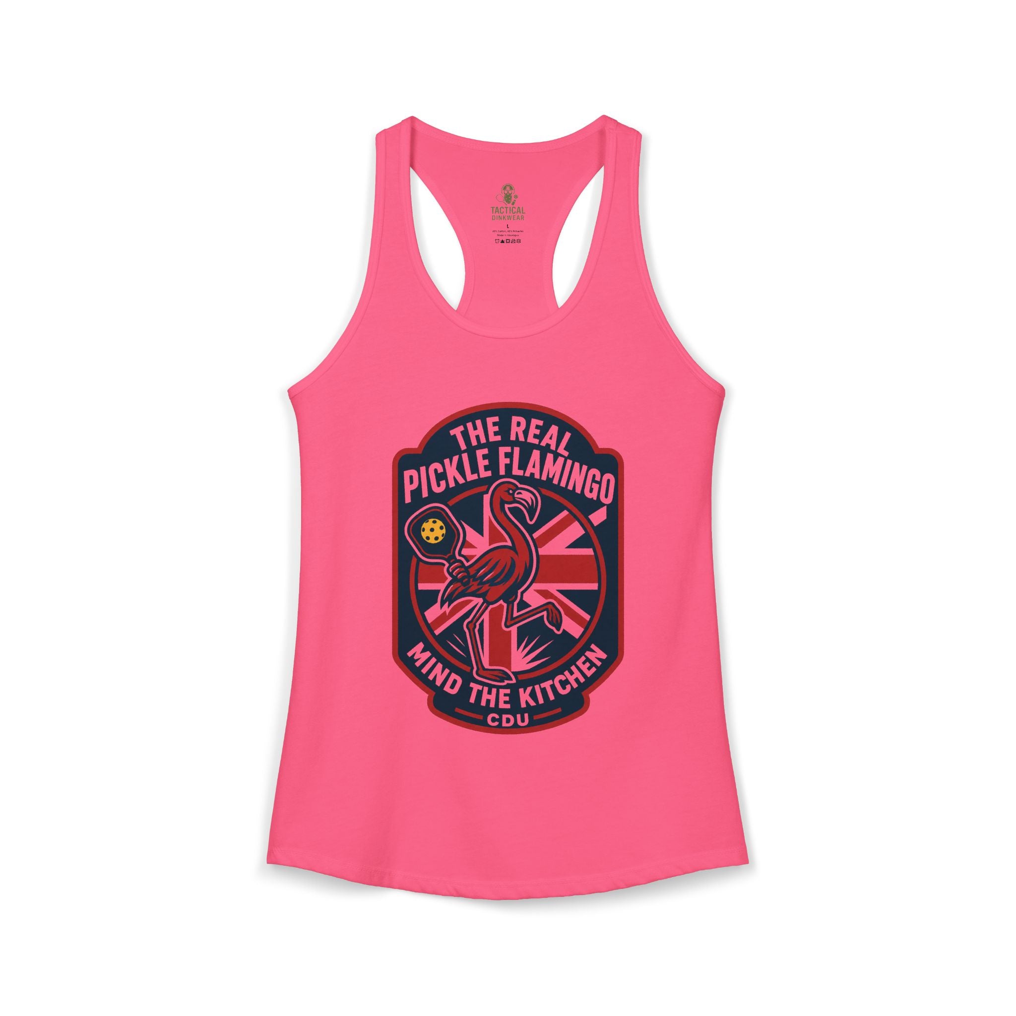 The Real Pickle Flamingo Racerback Tank