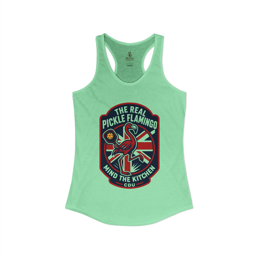 The Real Pickle Flamingo Racerback Tank
