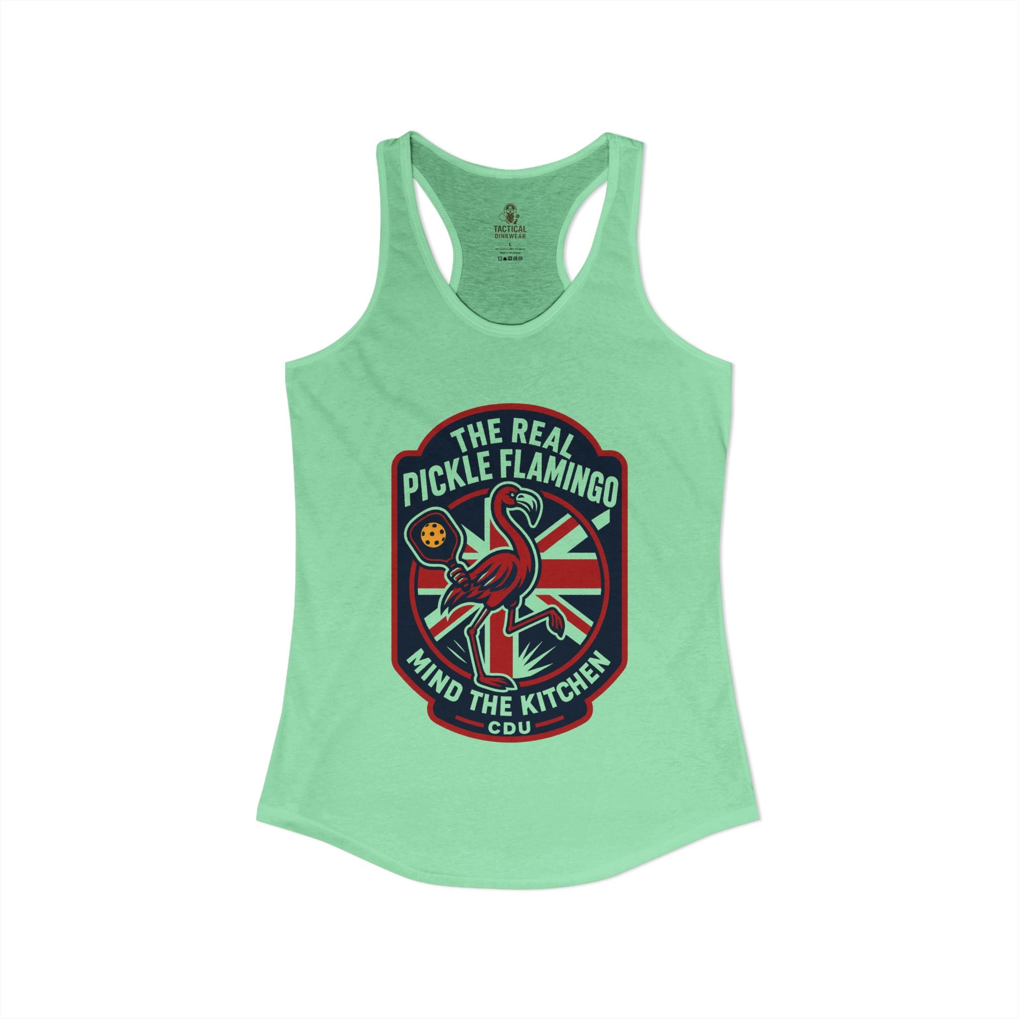The Real Pickle Flamingo Racerback Tank