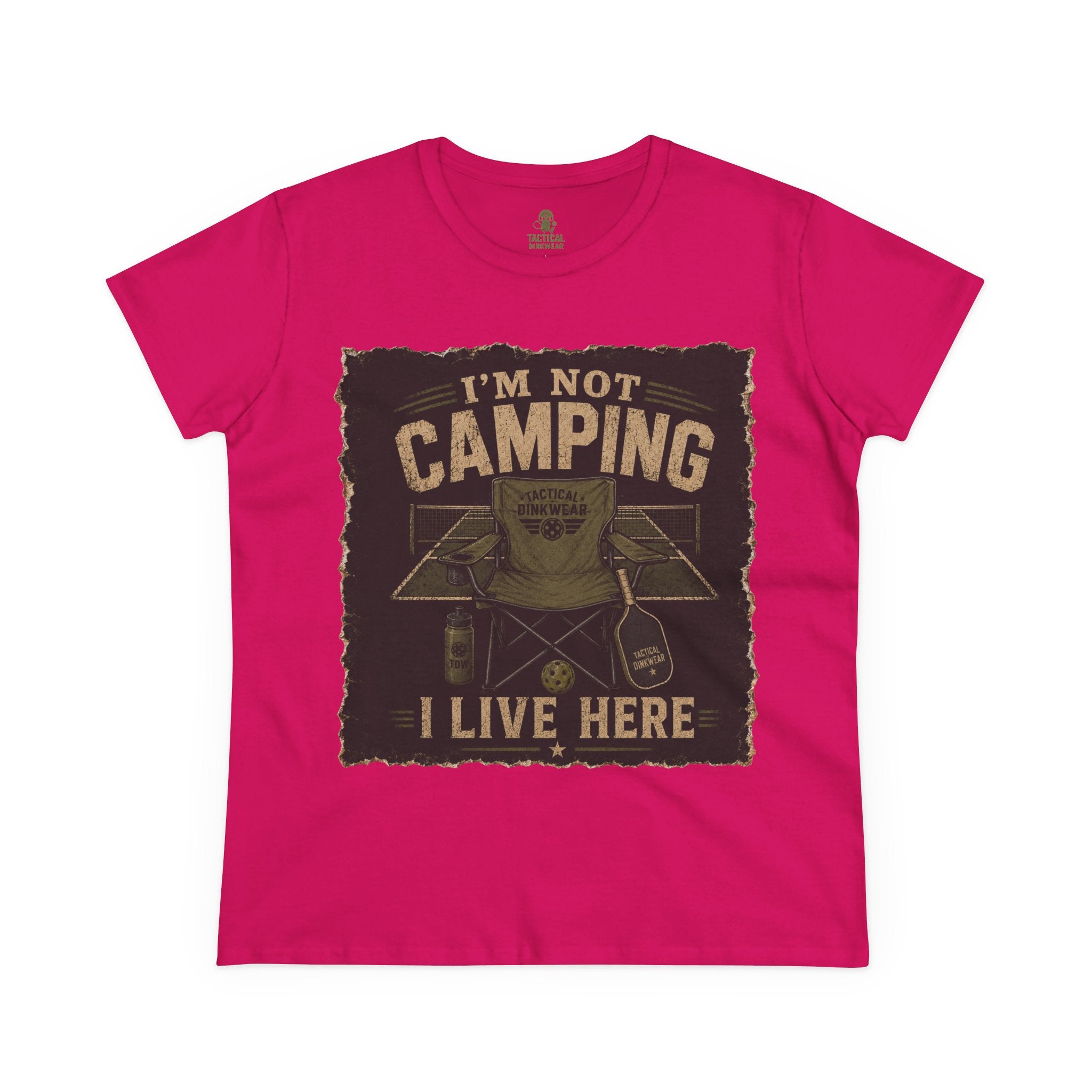 Kitchen Camper – I’m Not Camping, I Live Here Core Women’s Tee