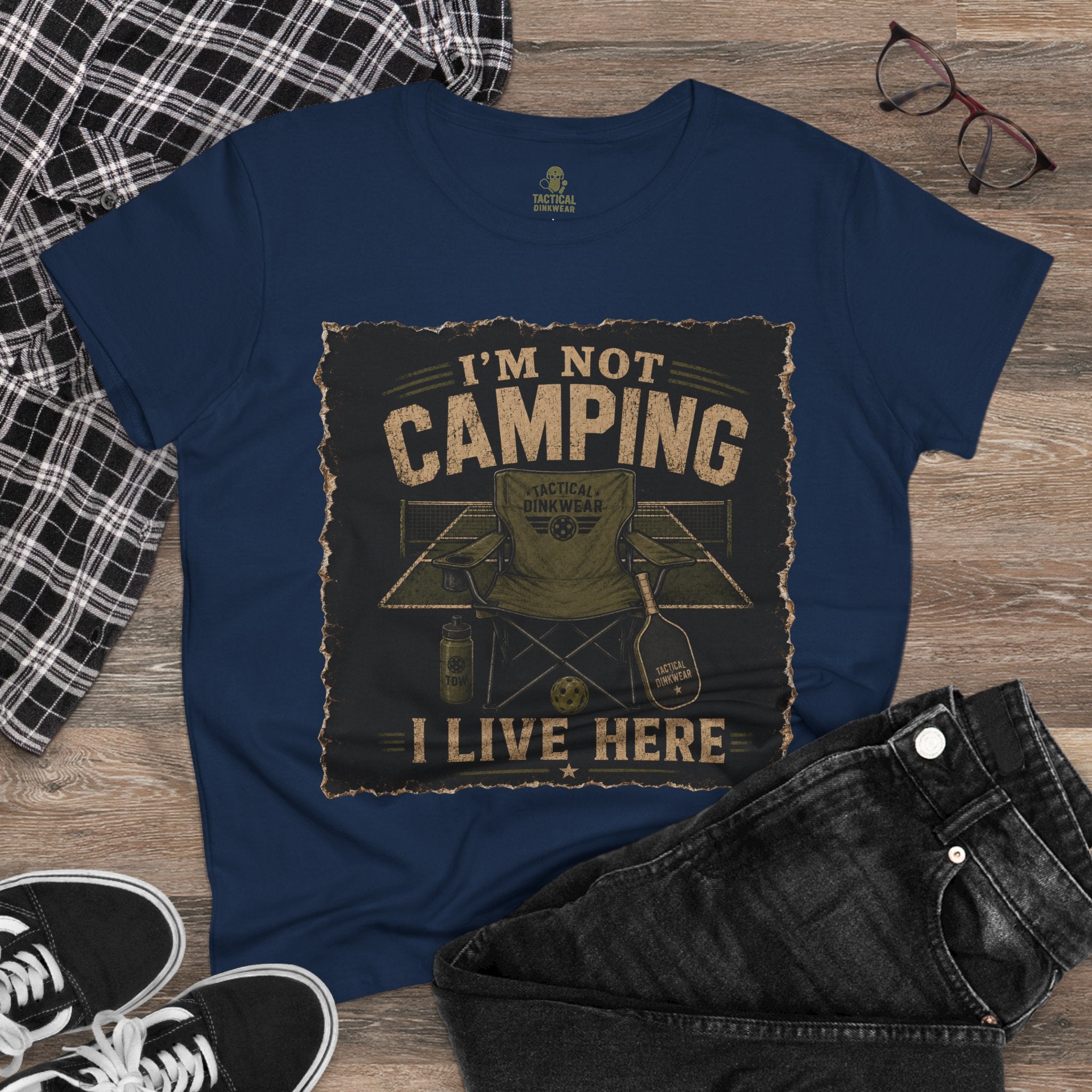 Kitchen Camper – I’m Not Camping, I Live Here Core Women’s Tee