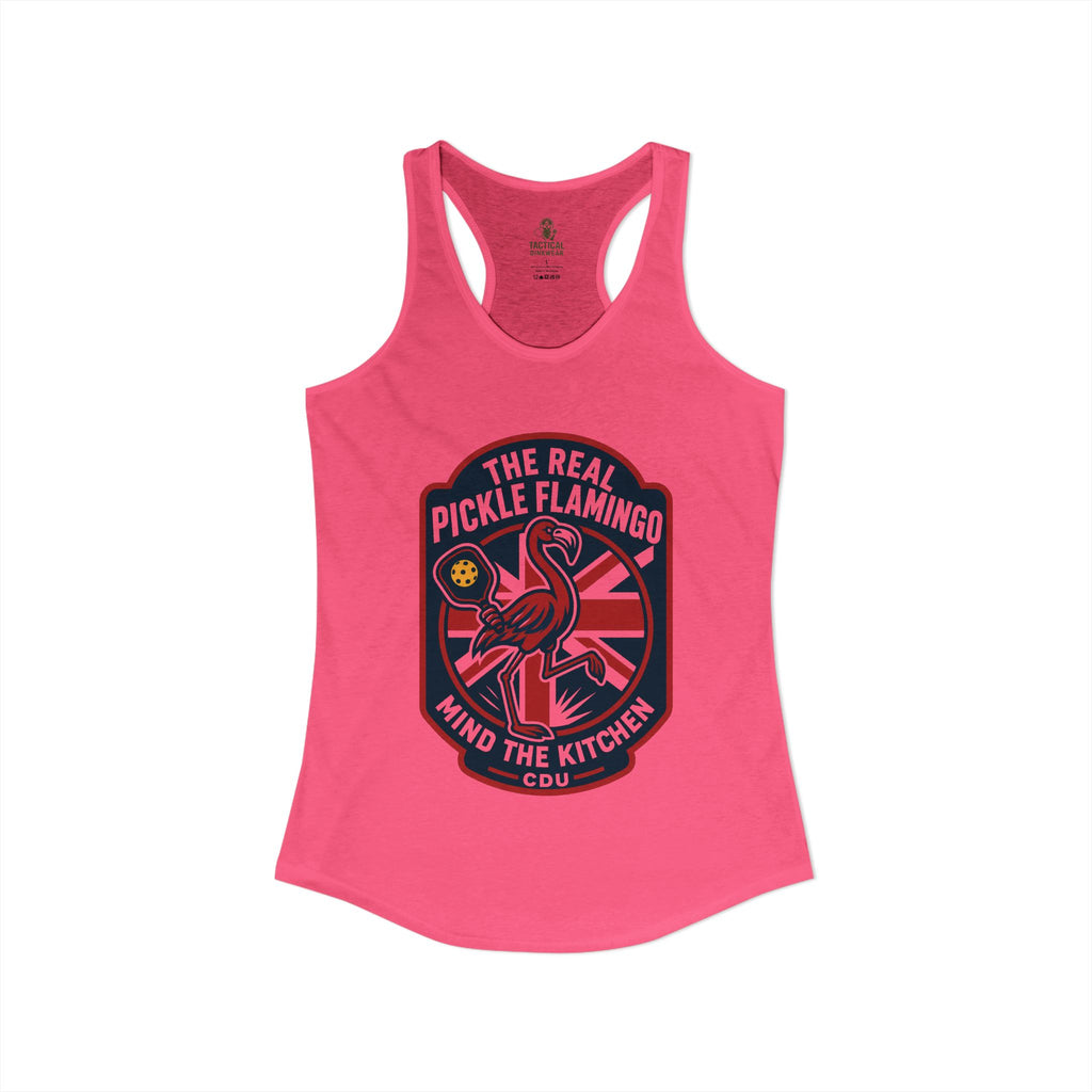 The Real Pickle Flamingo Racerback Tank