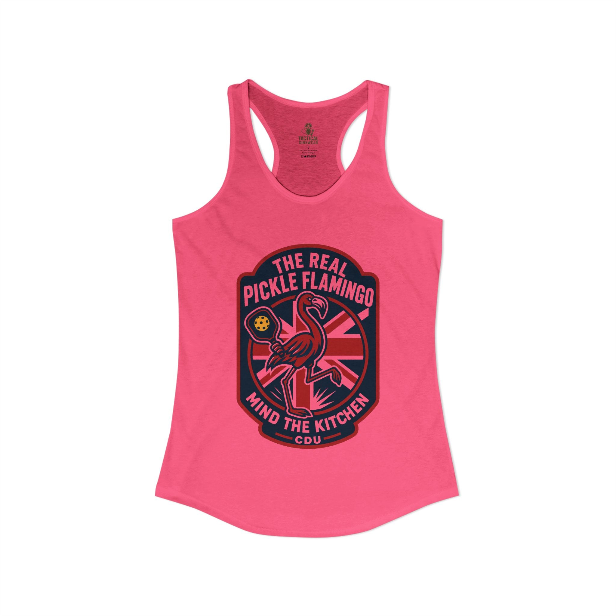 The Real Pickle Flamingo Racerback Tank