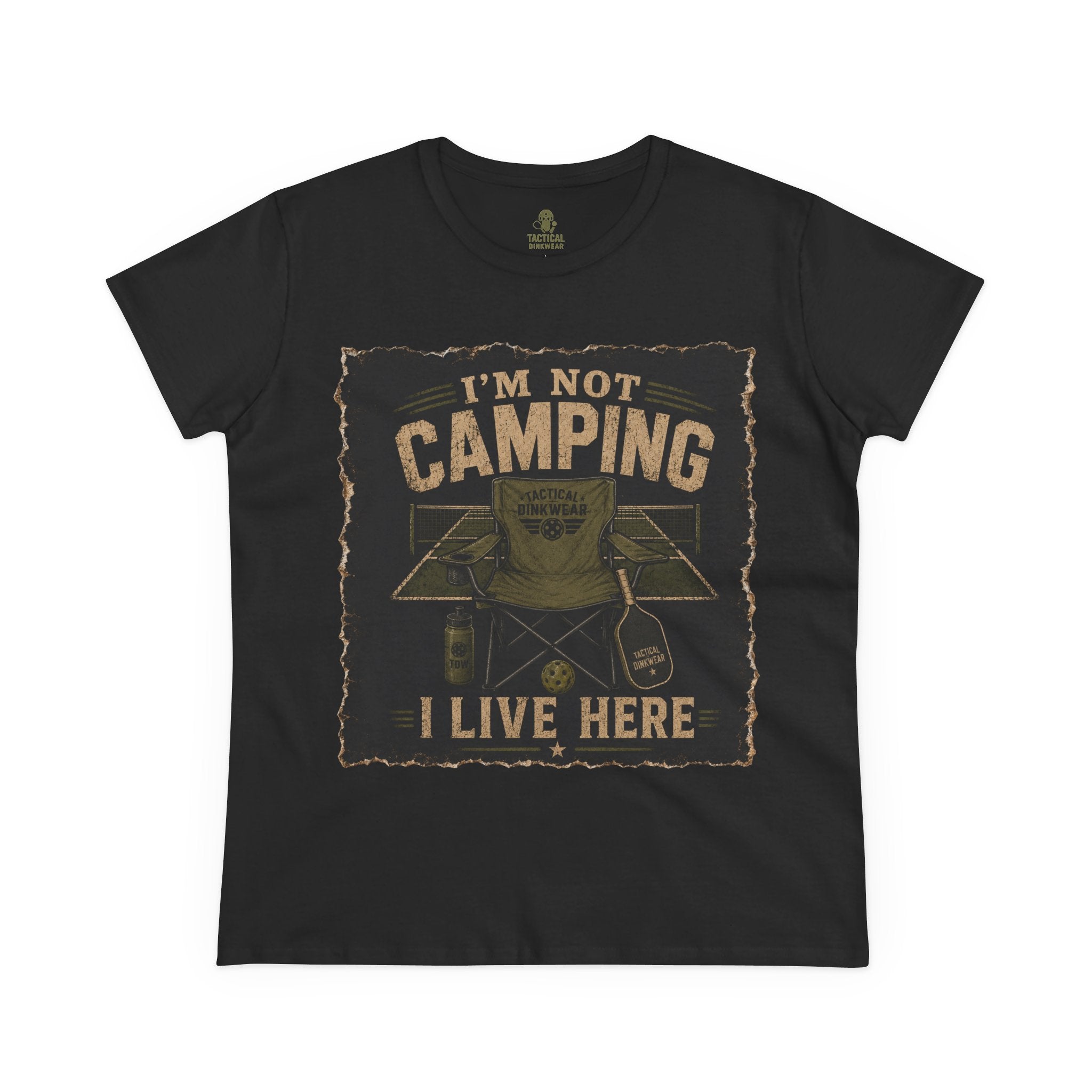 Kitchen Camper – I’m Not Camping, I Live Here Core Women’s Tee